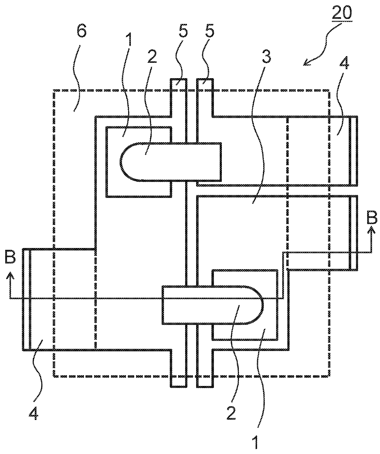 Molded resin-sealed power semiconductor device