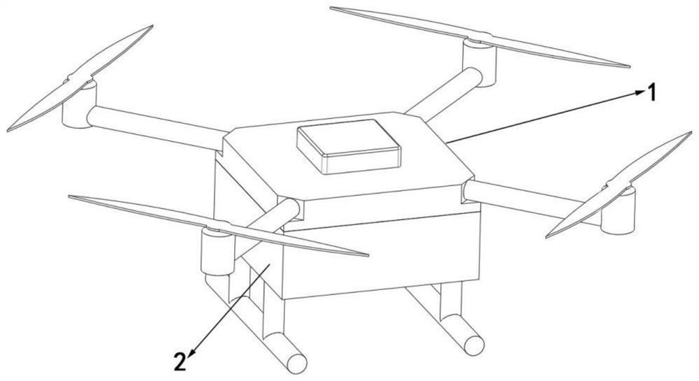 Separating type parachute landing emergency escape system for eVTOL manned unmanned aerial vehicle