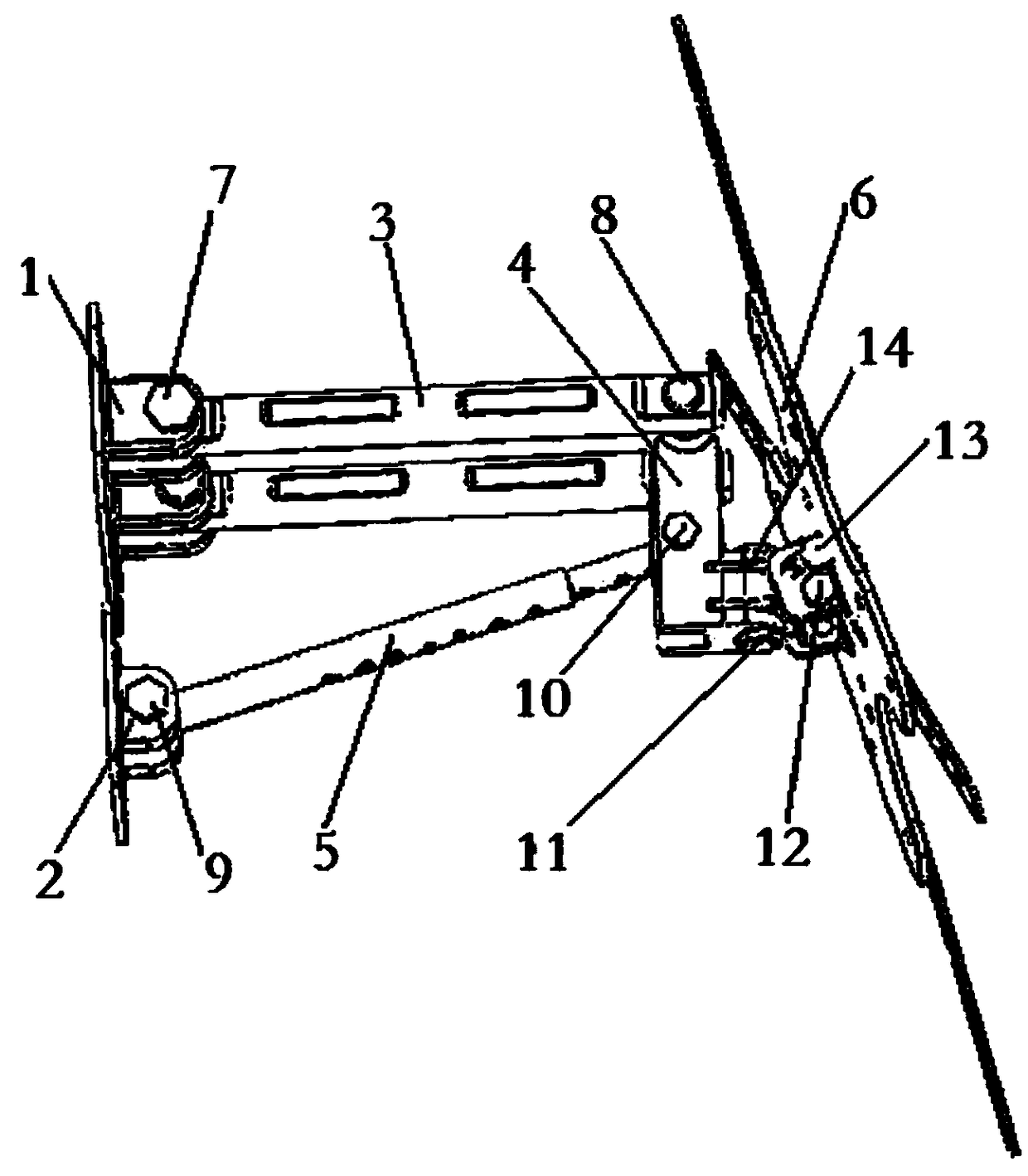 Multi-degree-of-freedom television bracket