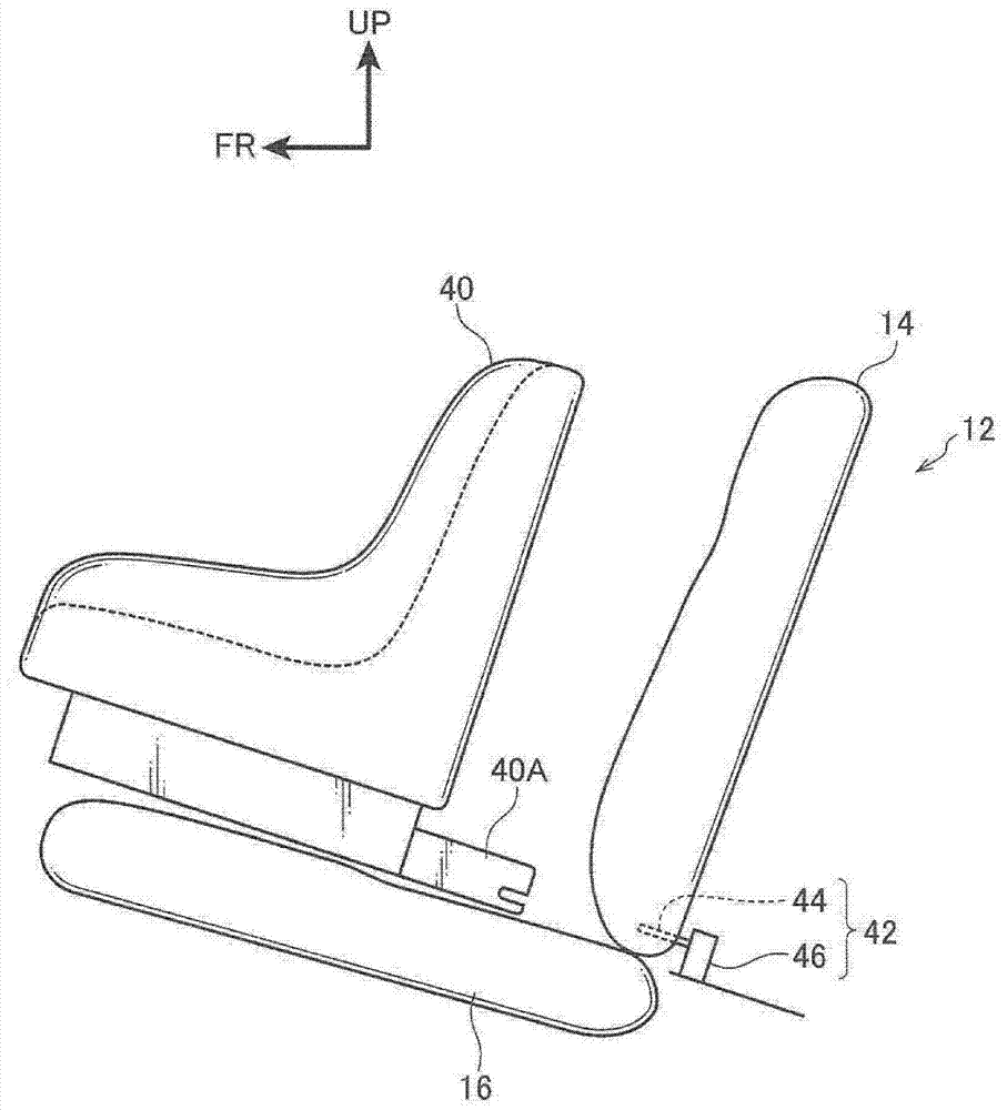 Child seat installation structure