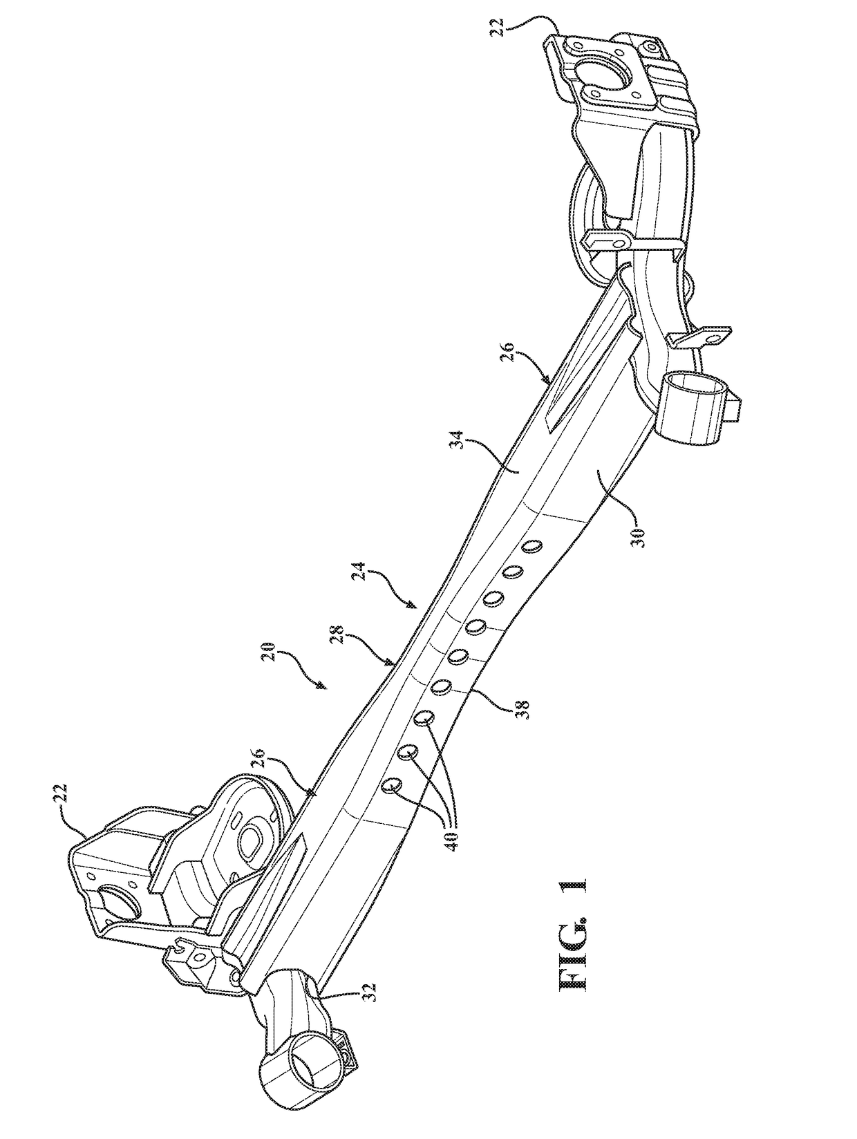 Vehicle twist axle assembly