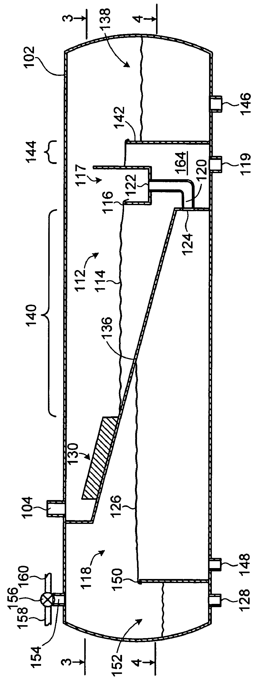 Process and apparatus for treating a heavy hydrocarbon feedstock