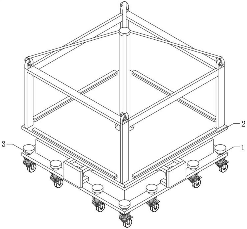 Automatic horizontal keeping structure of conveying machine