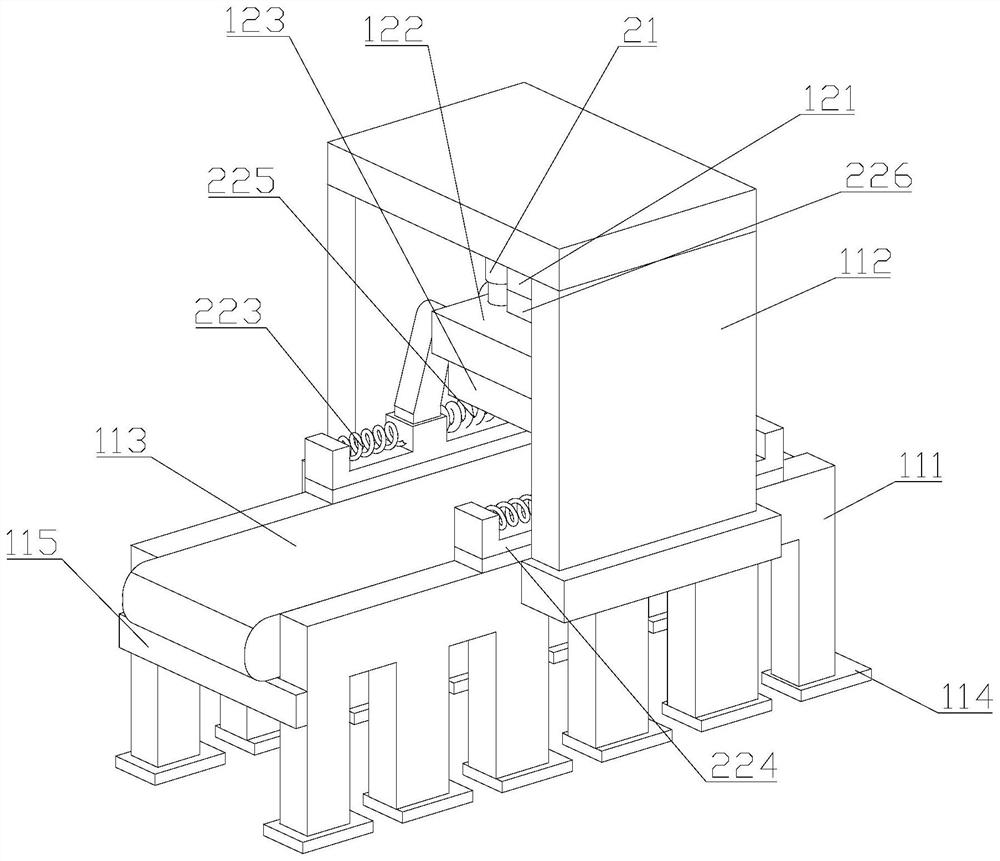 Blank forming device for refractory brick production