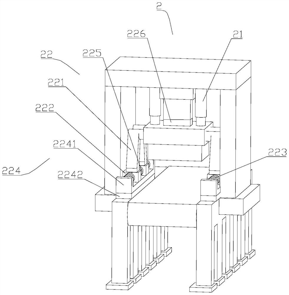 Blank forming device for refractory brick production