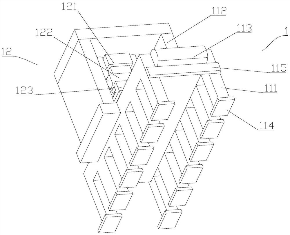 Blank forming device for refractory brick production