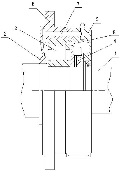 Lubricating device of motor bearing