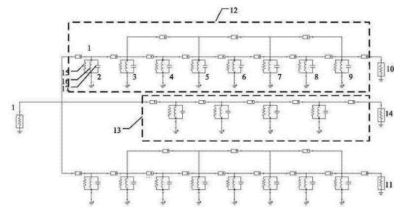 Multi-band combiner with cavity