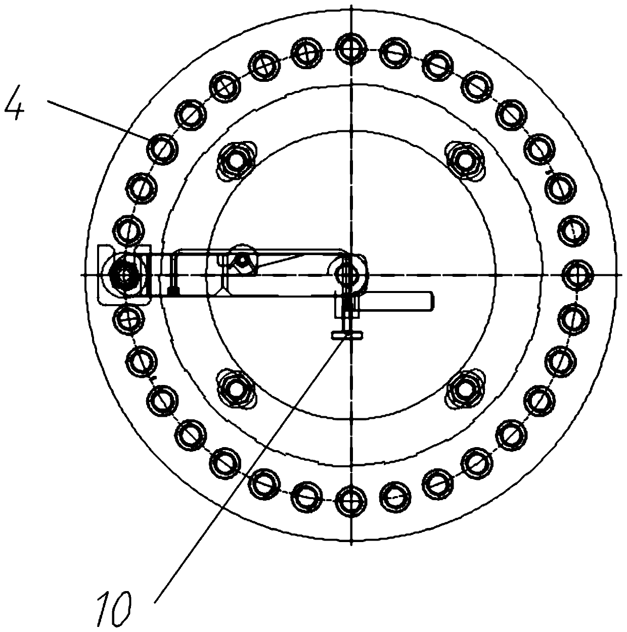 Folding force-limiting wrench switching mechanism for deep cavity