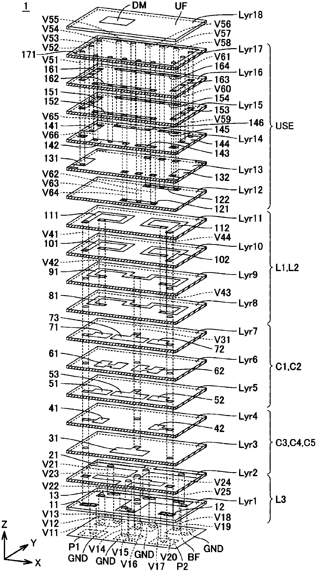 Multilayer filter