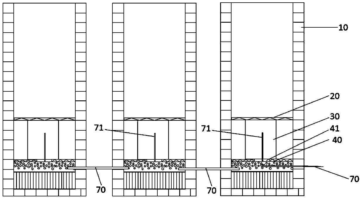 Combined firework structure inner barrel and launching barrel without being covered with circular paper cover for sealing