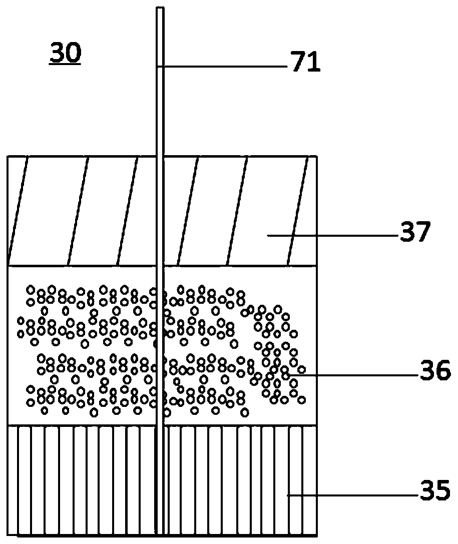 Combined firework structure inner barrel and launching barrel without being covered with circular paper cover for sealing