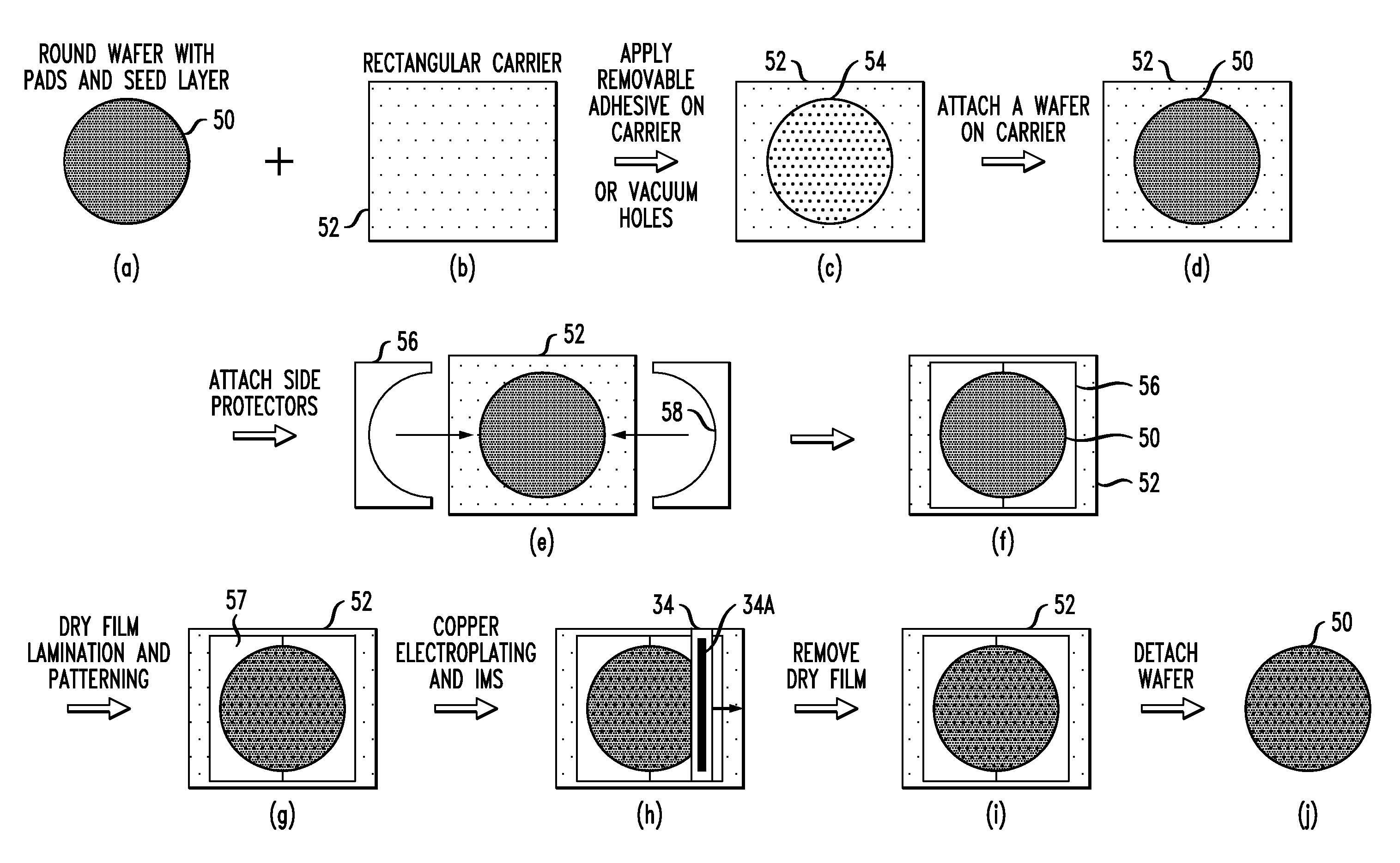 Injection molded solder process for forming solder bumps on substrates