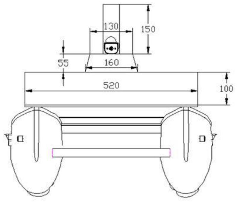 Smart ship and measurement method for measuring the water gauge of large ships