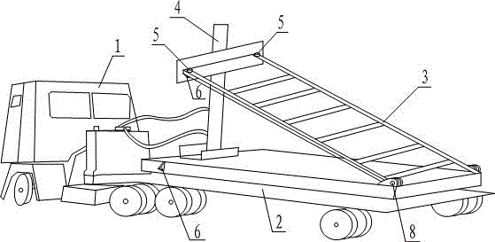 Automatic locking and unlocking device for container dumper undercarriage