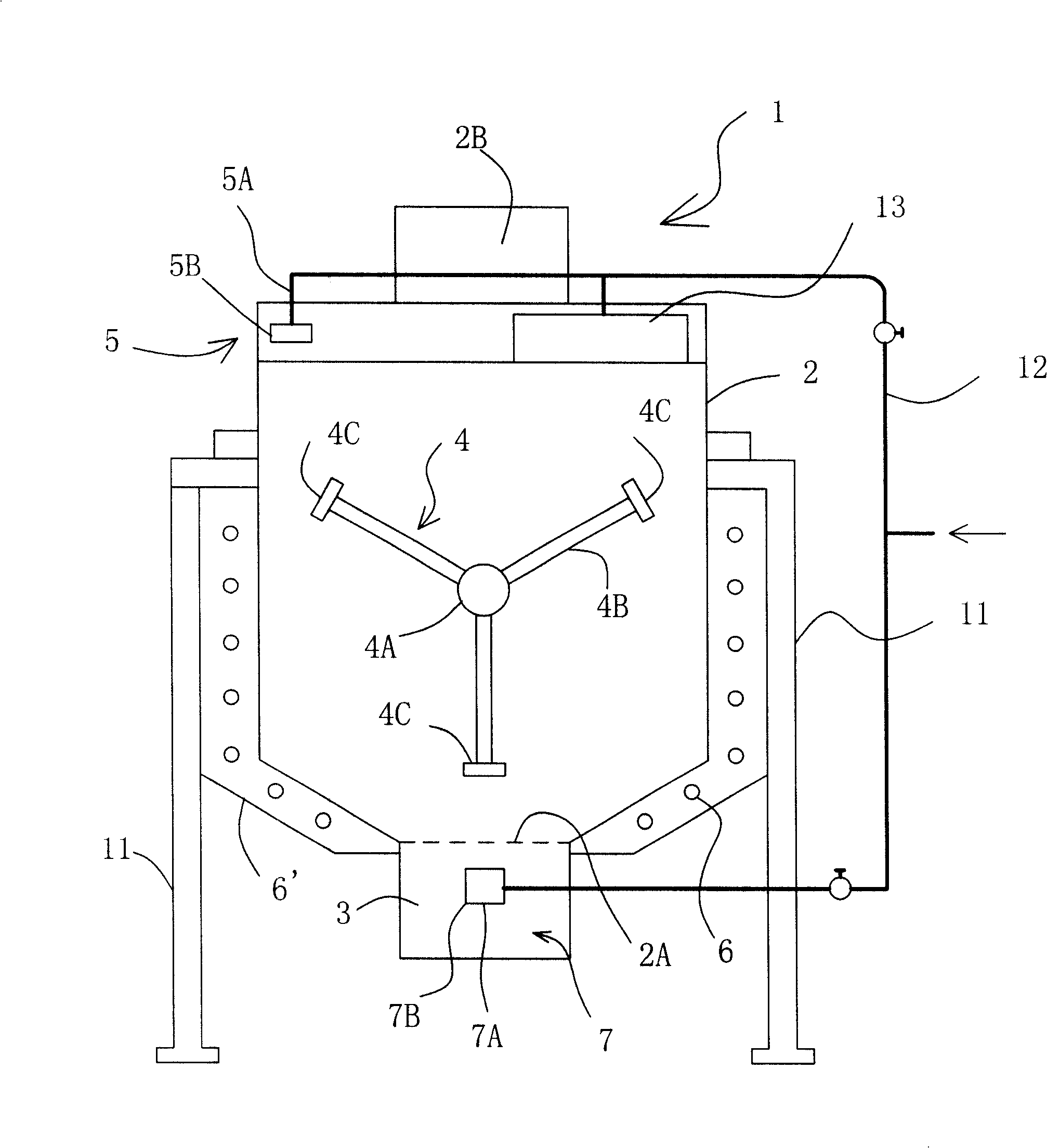 Organic refuse liquid state processing method and device