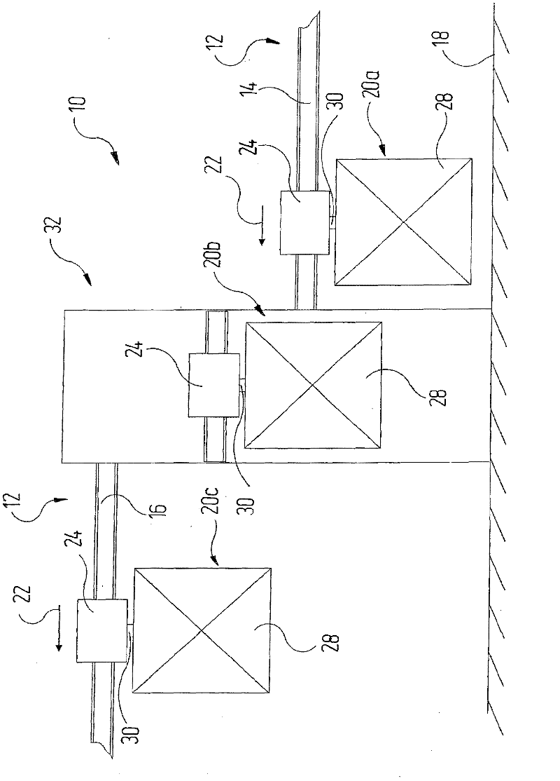 Device for transferring articles and conveyor system comprising said device