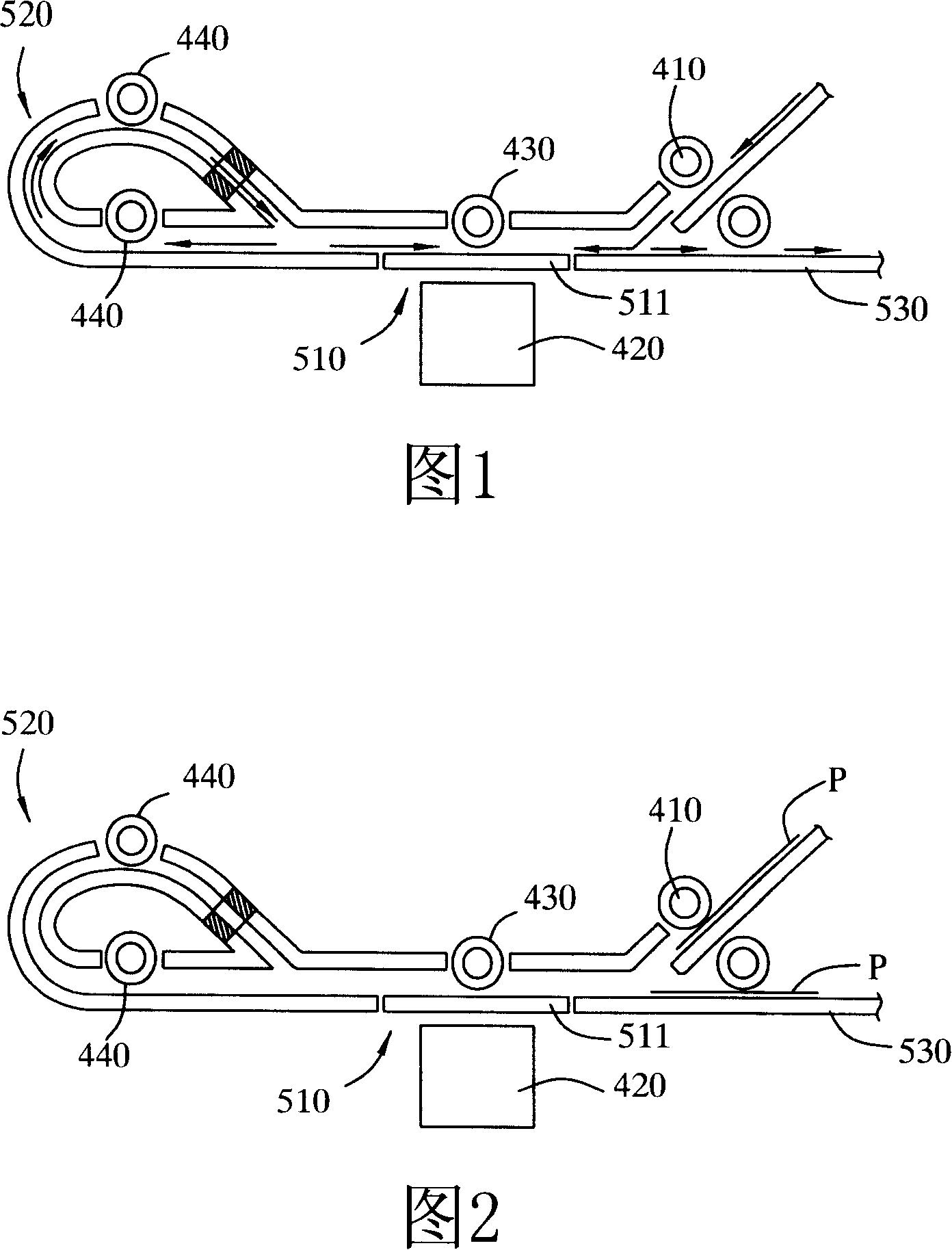 Two-sided scanning mechanism