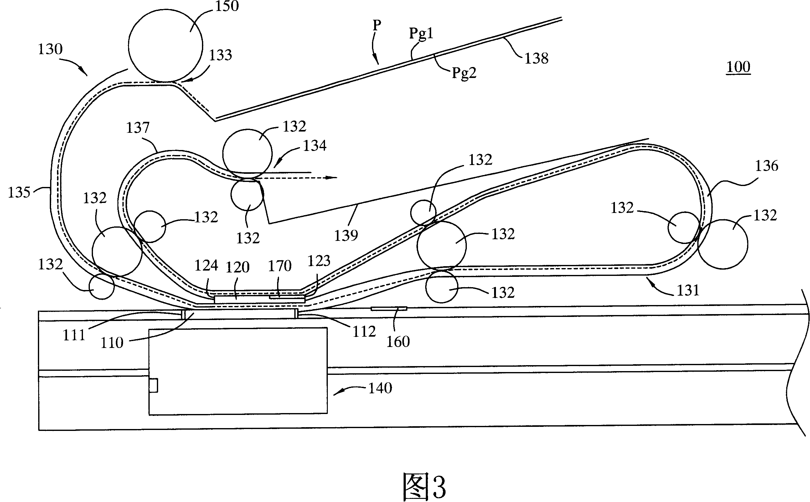 Two-sided scanning mechanism