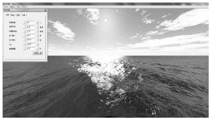 Dynamic interpolation method and sea surface scene generation method