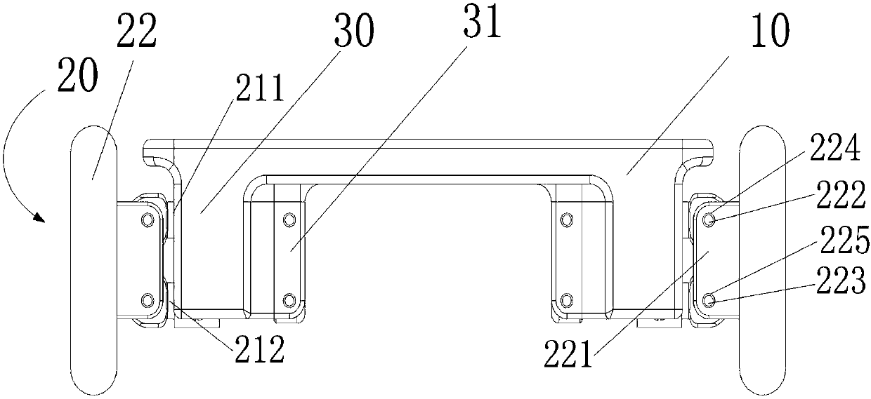 Balance scooter with two wheel axles for damping