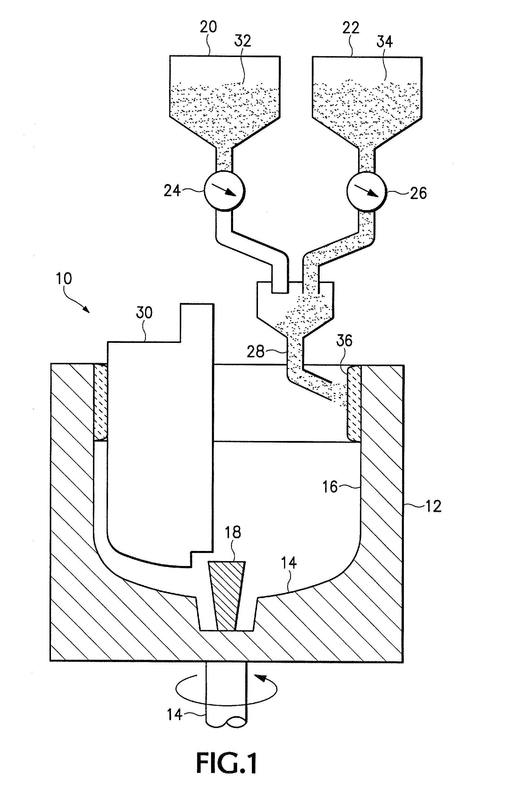 Crucible having a doped upper wall portion and method for making the same