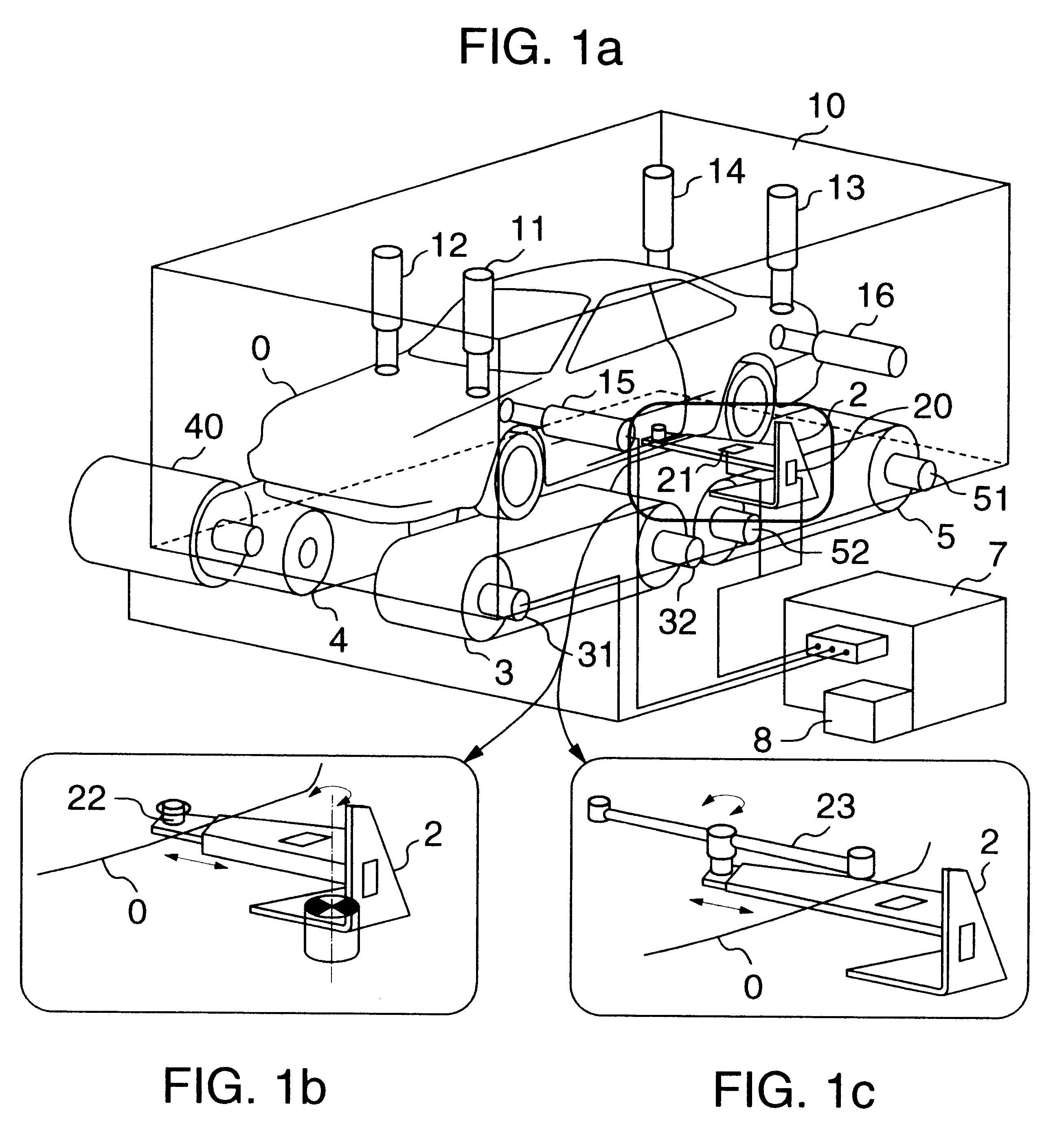 Apparatus for the method of testing vehicle
