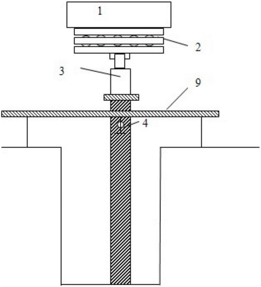 Combined load loading device for pile foundation in field testing