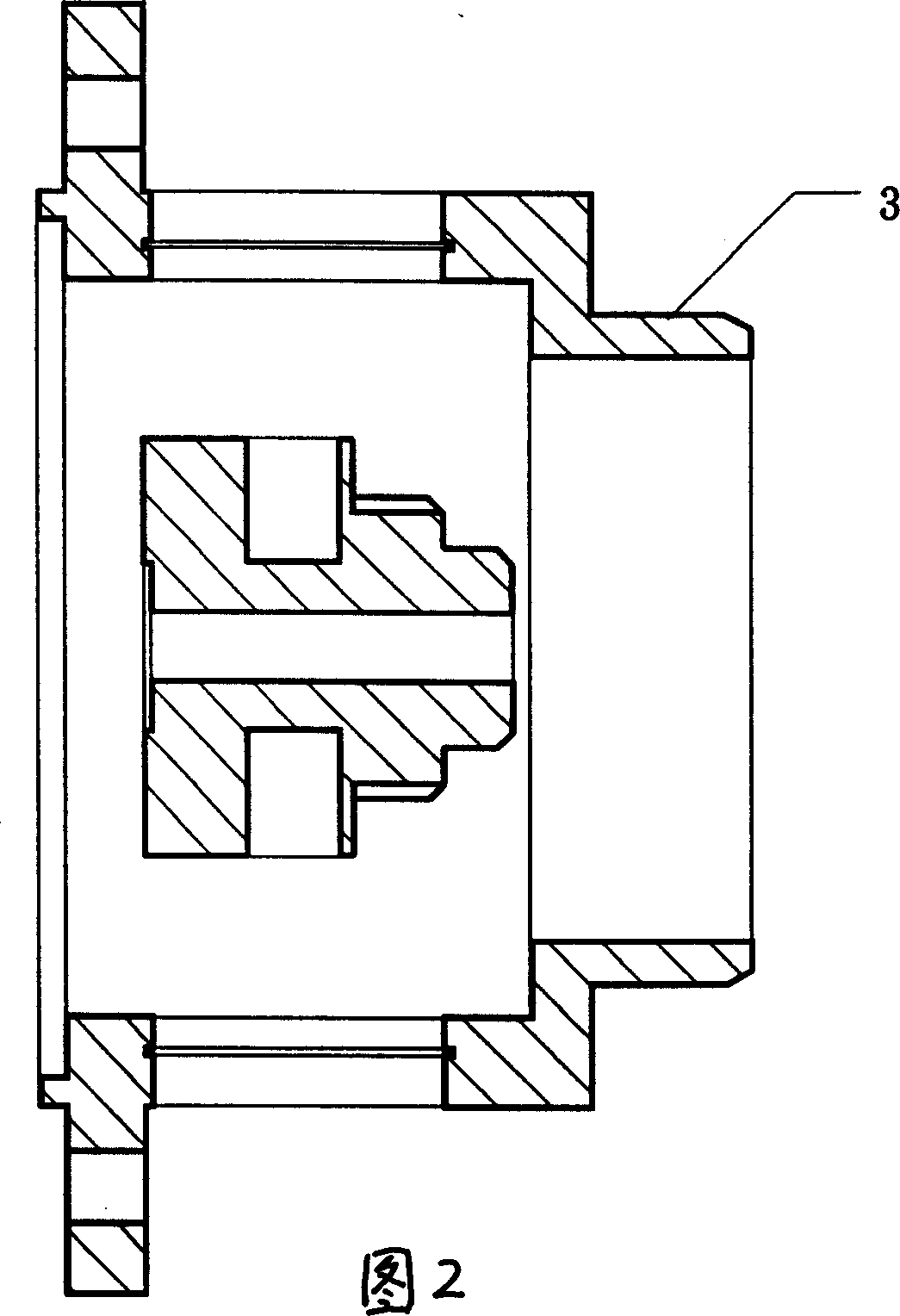 Anti-skid device between face gear type differential gear planet carrier and planetary gear