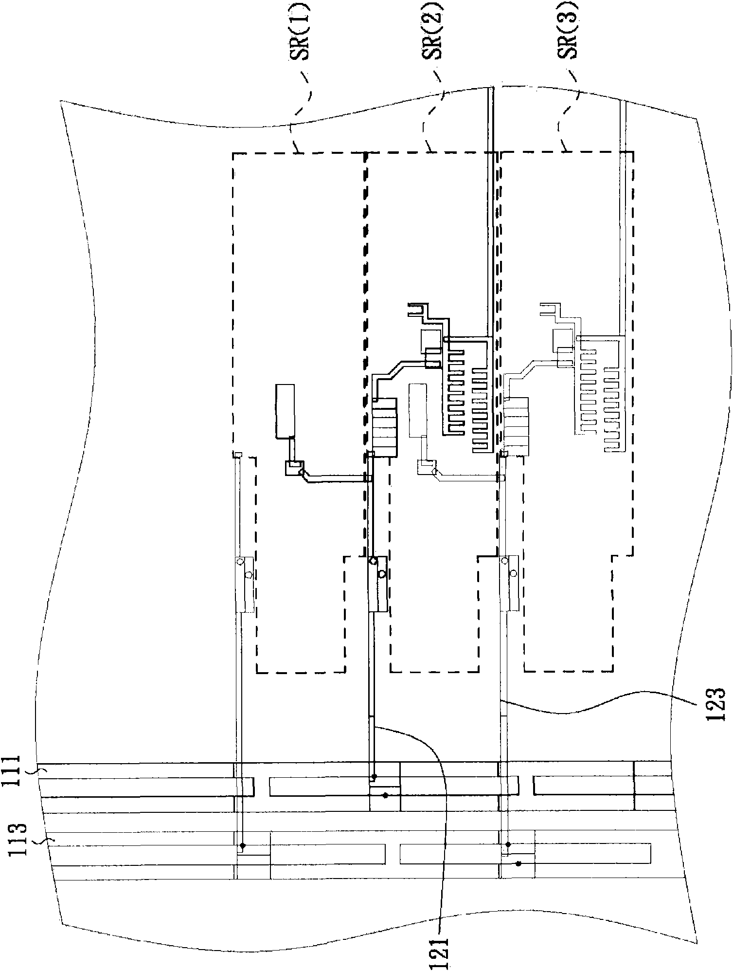 Layout structure for shift buffer circuit