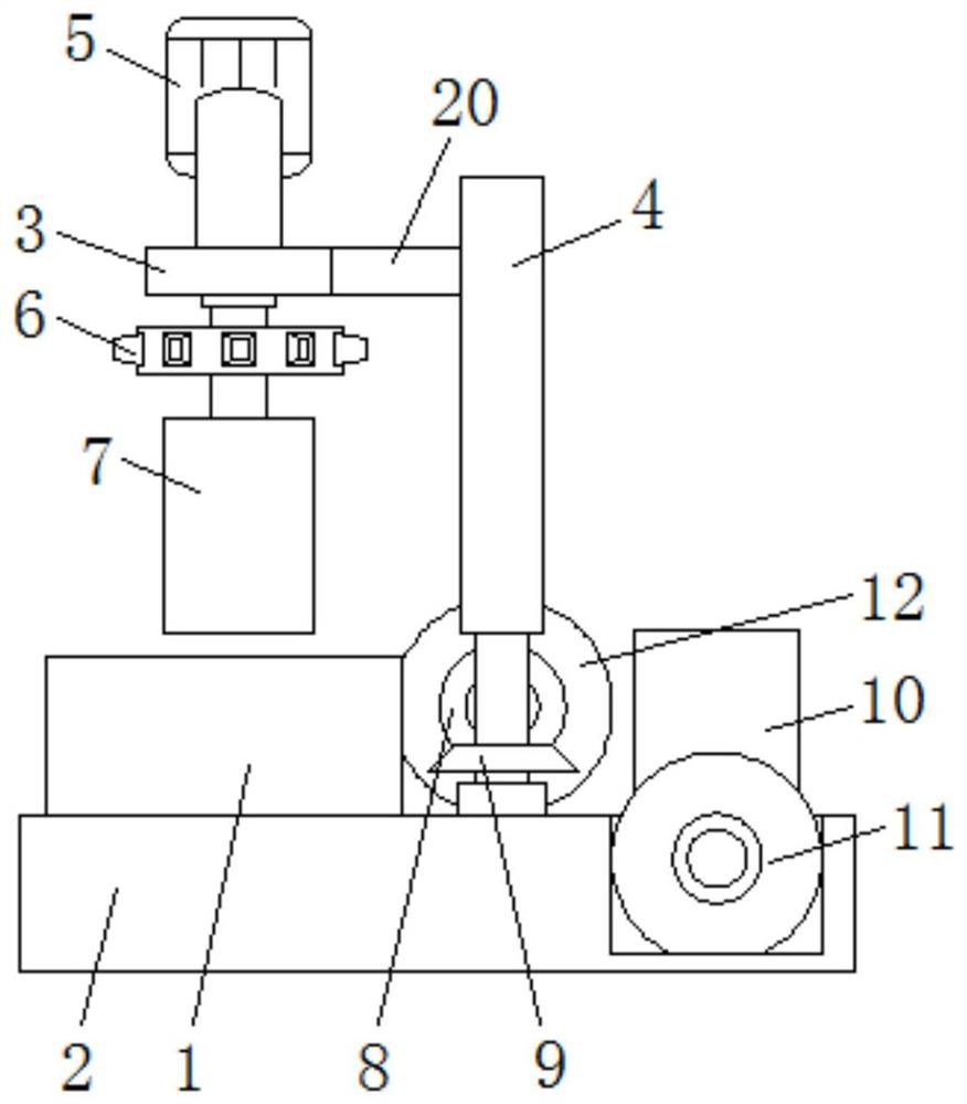 A kind of iron removing device for coal sample preparation with iron scrap cleaning function