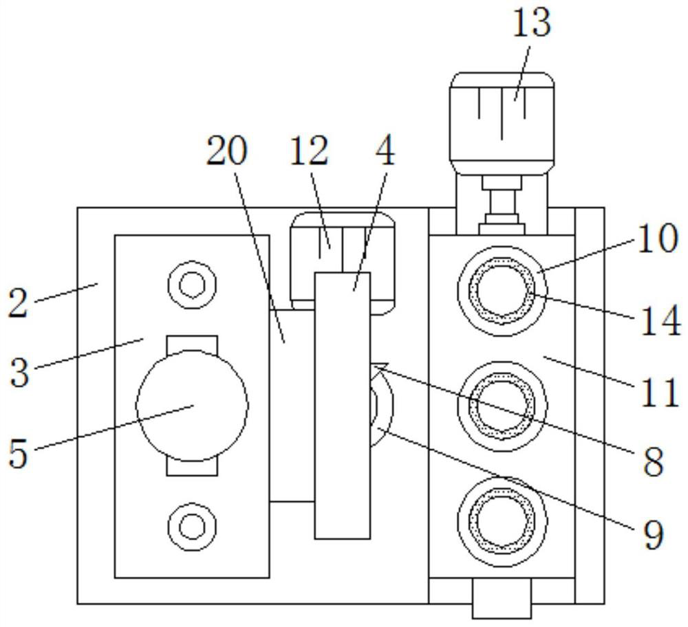 A kind of iron removing device for coal sample preparation with iron scrap cleaning function