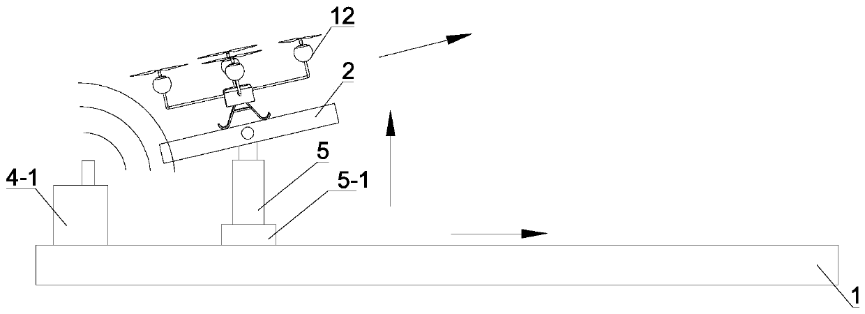 An assisted take-off and landing flight platform and an assisted take-off and landing flight method for an unmanned aerial vehicle