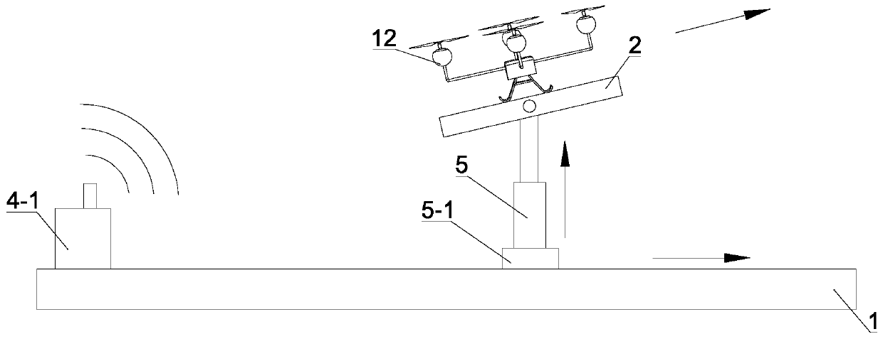 An assisted take-off and landing flight platform and an assisted take-off and landing flight method for an unmanned aerial vehicle