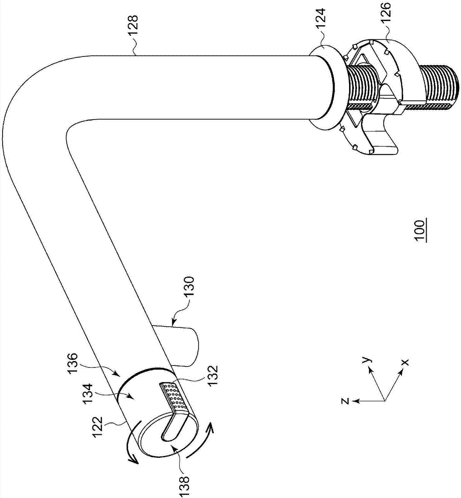 Rotating handle and water faucet provided with same