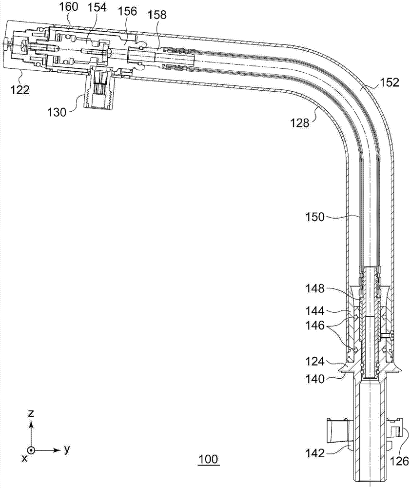 Rotating handle and water faucet provided with same