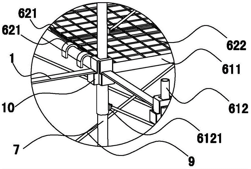 An assembled building support frame