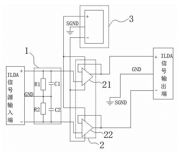 Laser lamp signal processing system and method