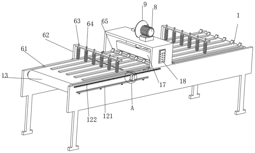 Accurate quantitative cutting conveyor belt machining equipment