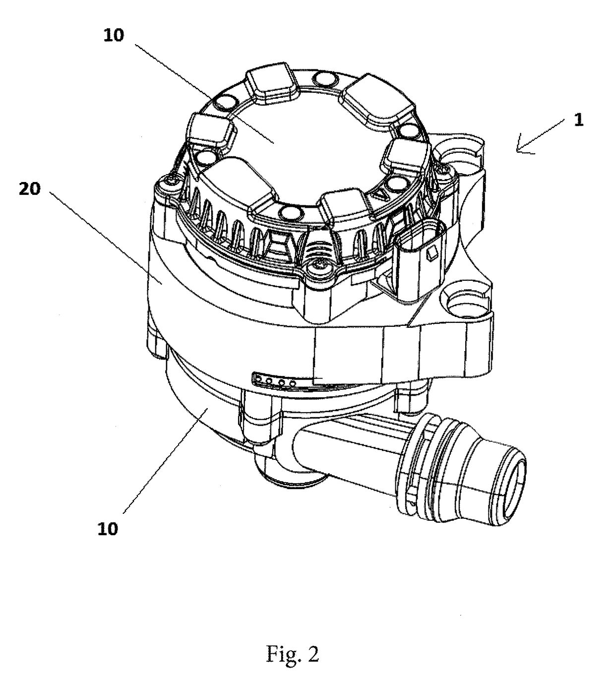 Apparatus for regulating at least one fluid flow in a vehicle