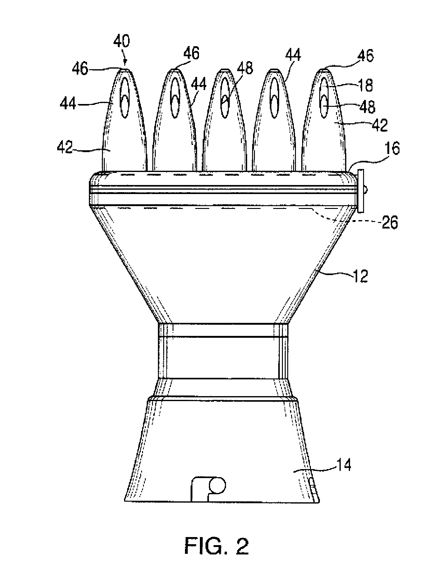 Conditioner applicator for hair styling device