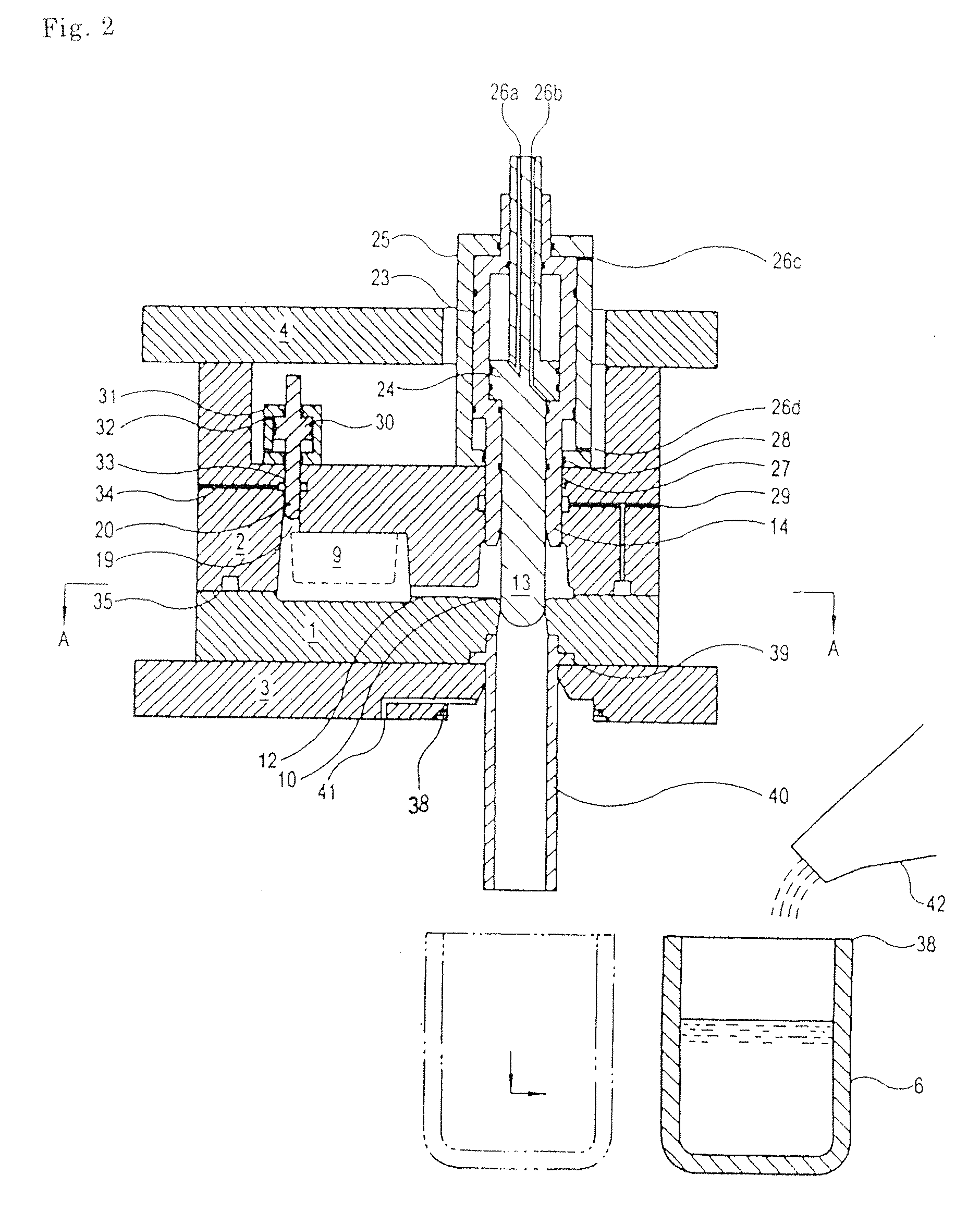 Vertical Casting Apparatus and Vertical Casting Method