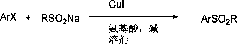 Amino acid accelerated CuI catalyzed aryl halide and coupling reaction of alkyl sulfonate