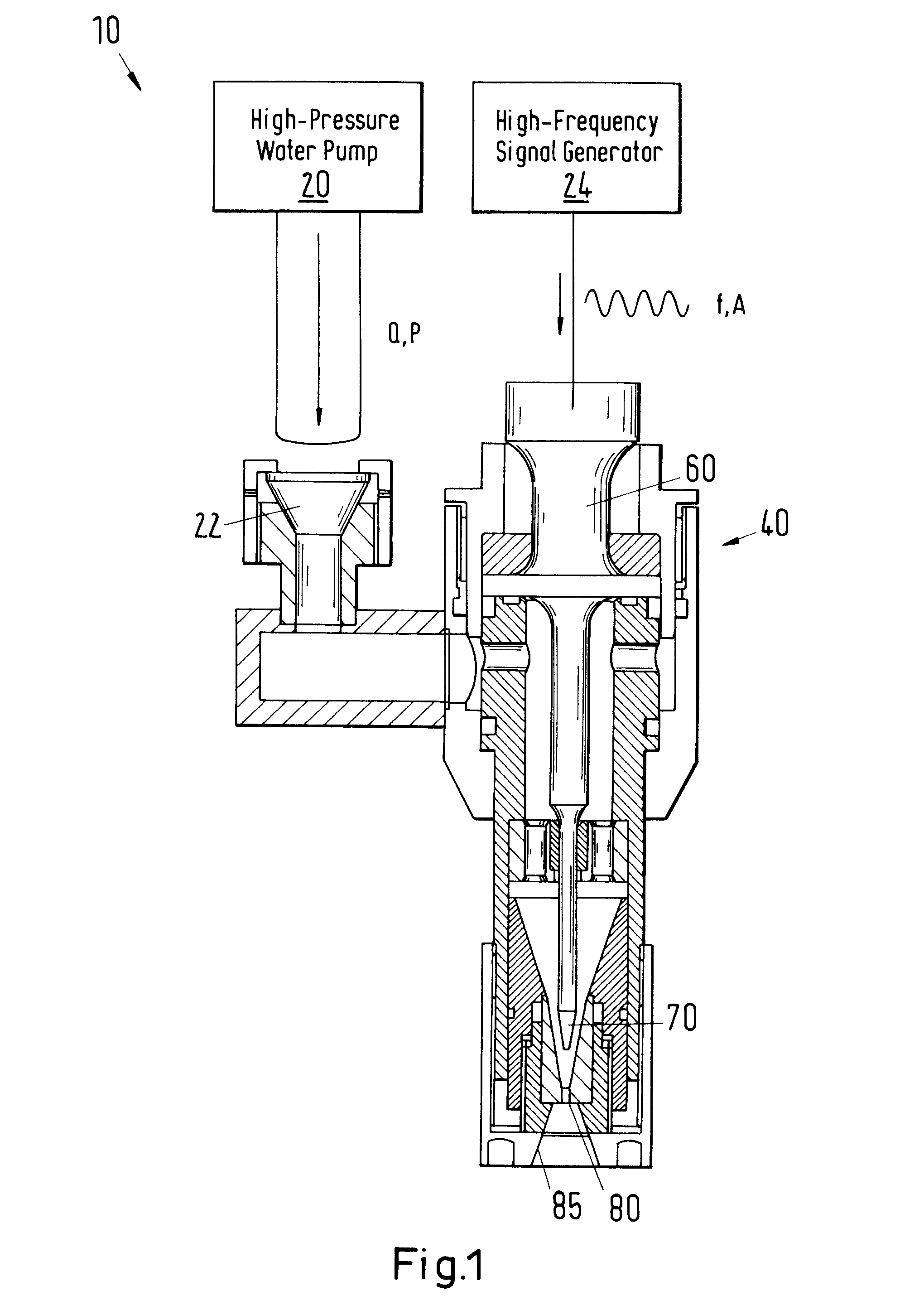 Method and apparatus for preparation of cylinder bore surfaces with a pulsed waterjet