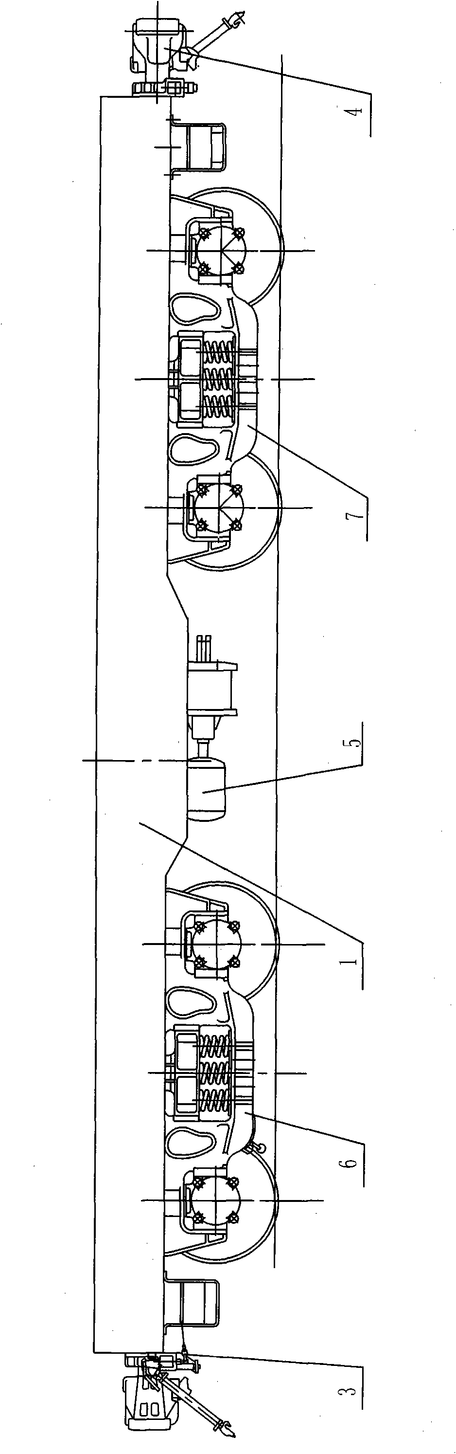 120 ton platform wagon with standard gauge