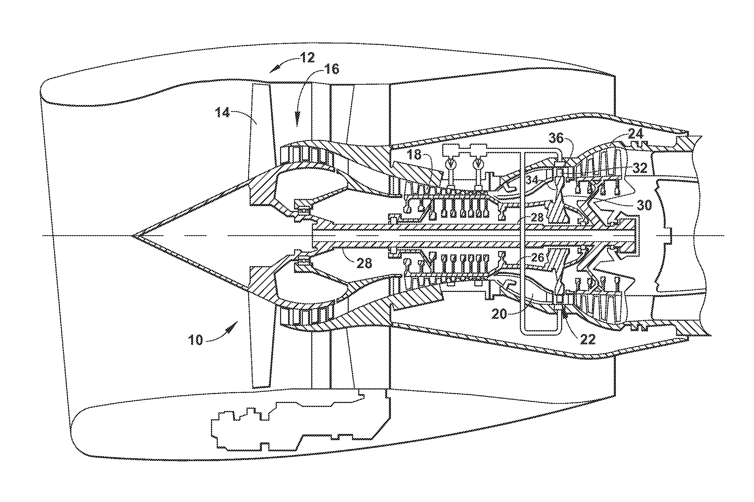 Apparatus for generating power from a turbine engine