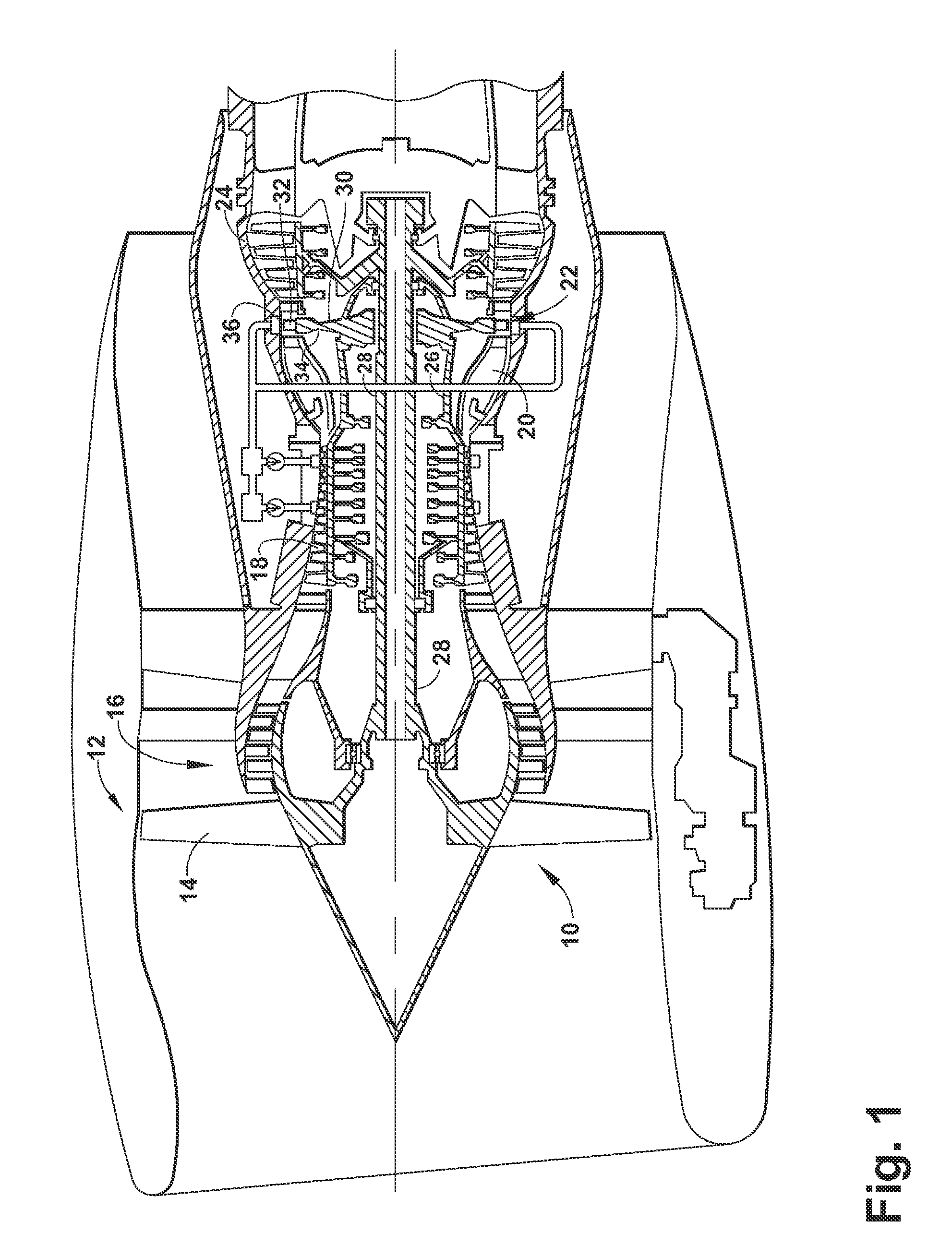 Apparatus for generating power from a turbine engine