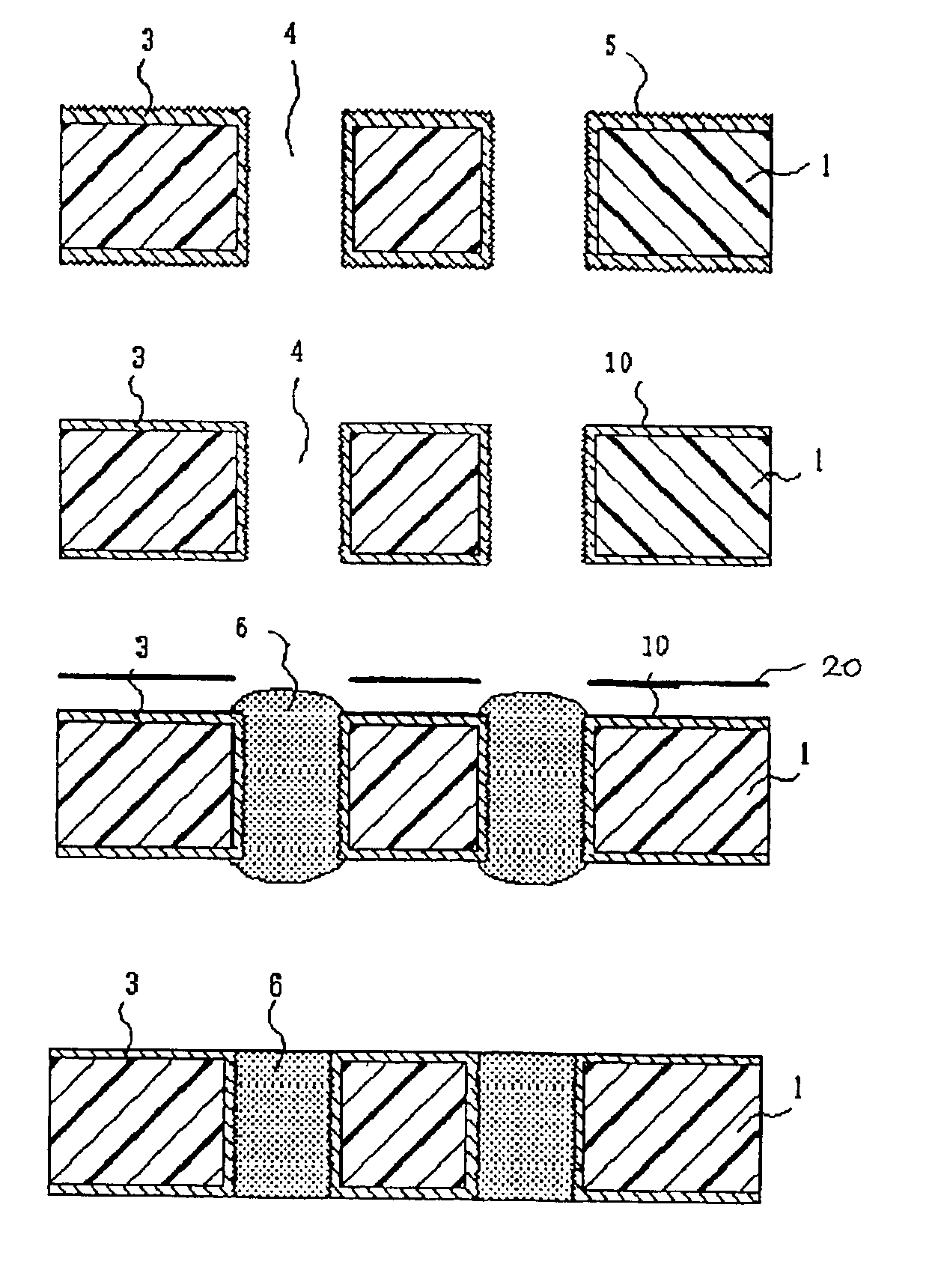 Methods of manufacturing board having throughholes filled with resin and multi-layered printed wiring board using the board
