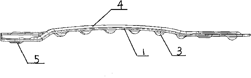 Rear heat shield structure of auto muffler