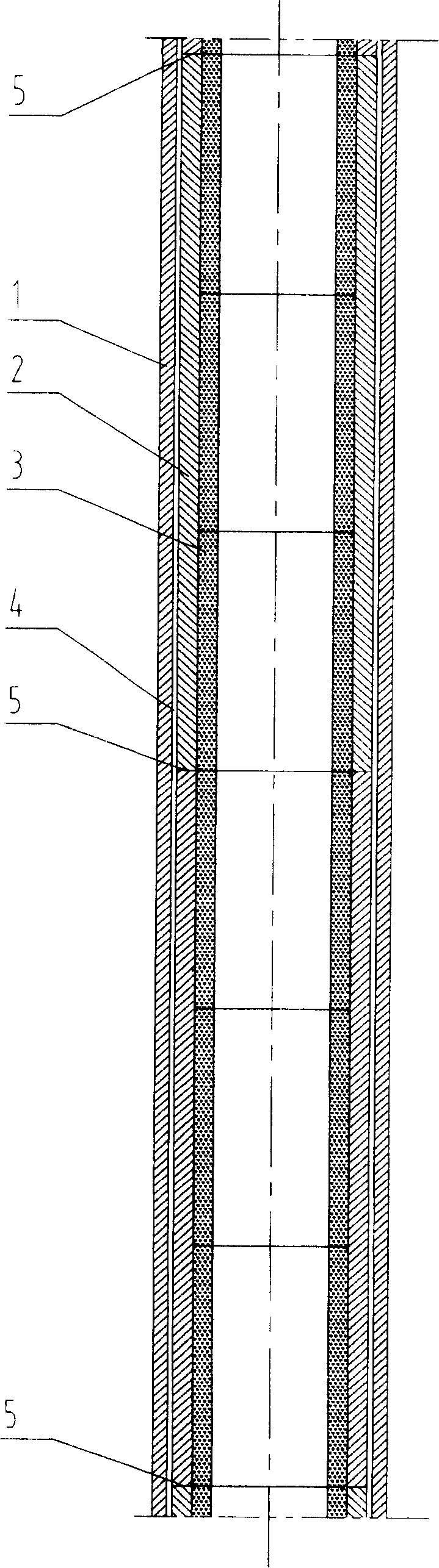 Special ceramic double-lining pipe and production method thereof